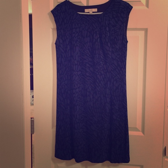 Navy and royal blue LOFT dress. Small.