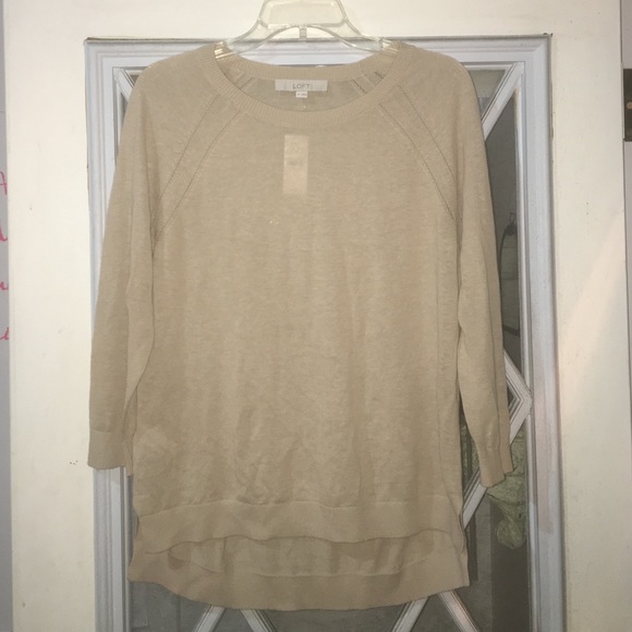 Beige LOFT sweater NWT.