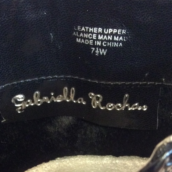 GABRIELLA ROCHA BLACK LEATHER RIDING BOOTS SOLD - Picture 4 of 4