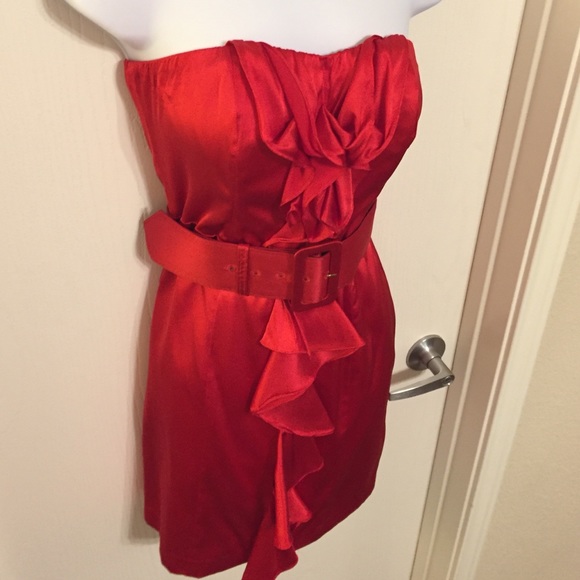 Express red dress
