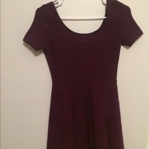 Burgundy Spring Dress