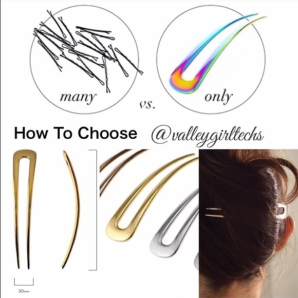 Silver Cast Metal Hairpin - Picture 3 of 8