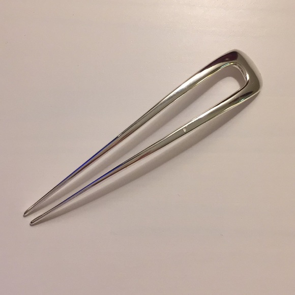Silver Cast Metal Hairpin - Picture 6 of 8