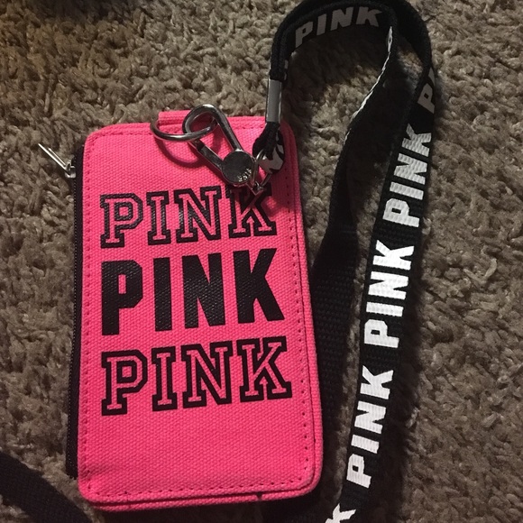 Pink lanyard
