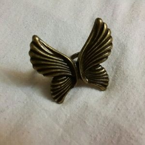 Vintage Bronze Butterfly ring