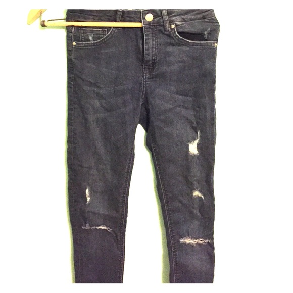 High waisted distraught H&M Skinnies