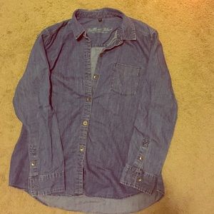 Dark Chambray Button Up shirt