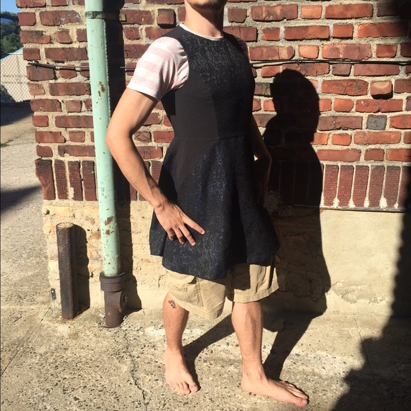 Aryn K Sleeveless Jacquard Fit and Flare Dress - Picture 2 of 4