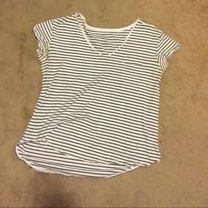 AE striped V neck