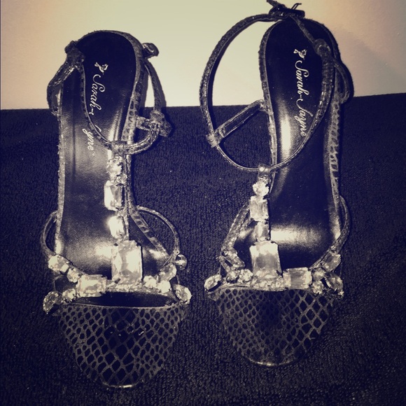 Sarah Jayne Jeweled Strappy Heels