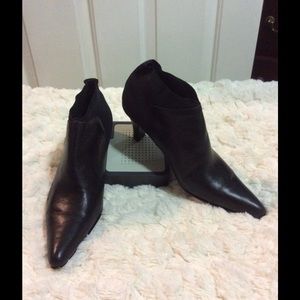 Black Ankle leather boots