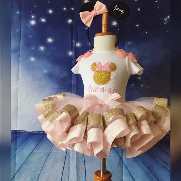 Chublets Bowtique Other - Minnie Mouse ribbon trim tutu, tutu