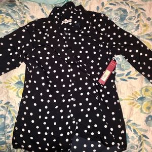 Black & White Polka Dot Blouse
