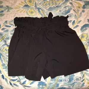 High Waisted Black Shorts