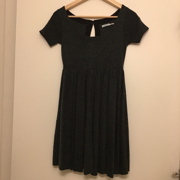 Kimchi Blue Fit and Flare Dress - charcoal color
