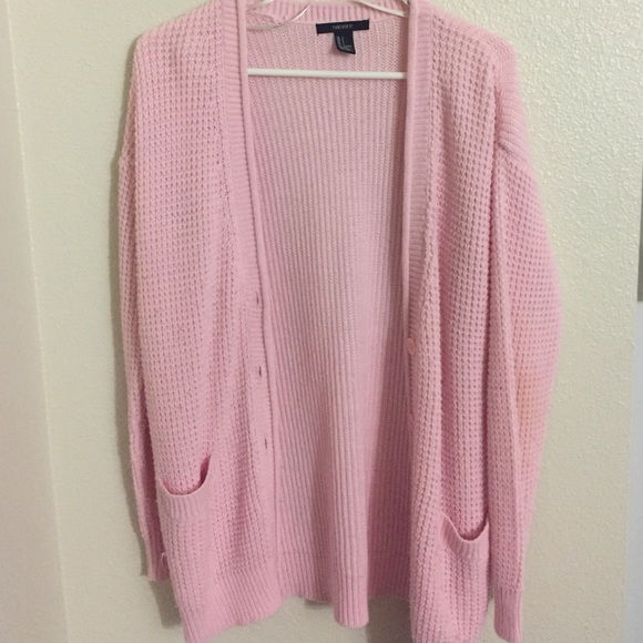 Pink Knit Cardigan