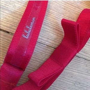Red lululemon headband