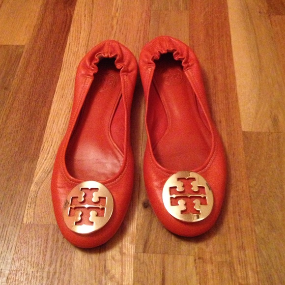 Tori Burch Orange Flats