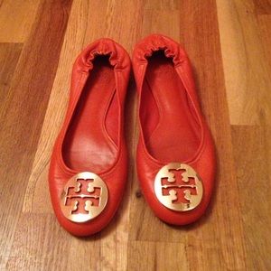 Tori Burch Orange Flats