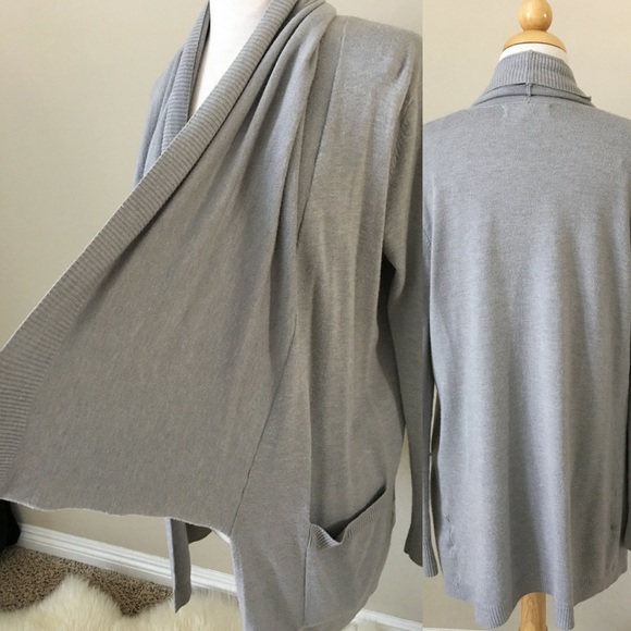 👉LAST ONE👈Two Pocket Draped Open Cardigan - Picture 2 of 3