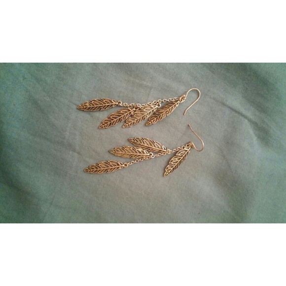 Lucky Brand Feather Earrings