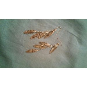 Lucky Brand Feather Earrings