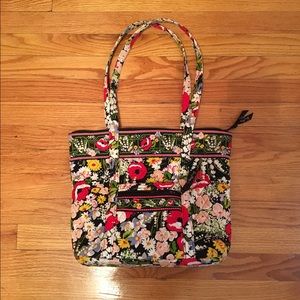 Vera Bradley Poppy Fields Villager Shoulder Bag