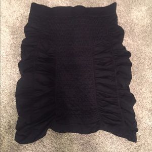 Sexy rouched black tube top