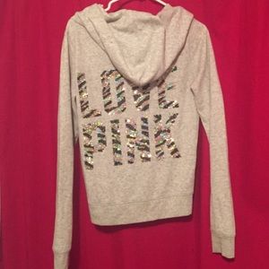 VS Pink Bling Zip-up Jacket ✨✨