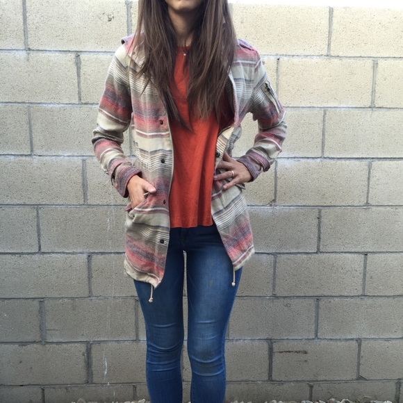 Long light staring at stars hooded jacket