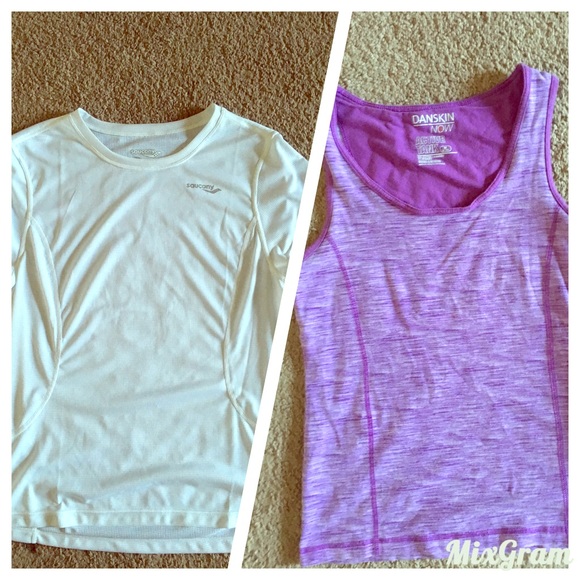 Danskin Saucony Workout Tops size Medium