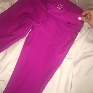 Nike dri-fit cropped running leggings / tights