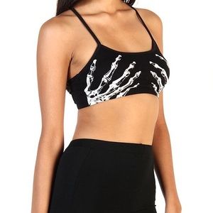 Skeleton Hands Bra