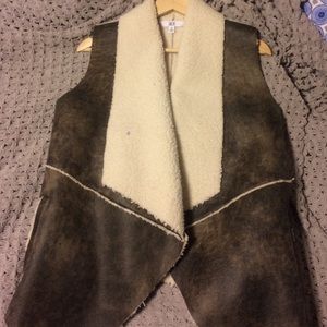 Jack Suede and Sherpa Vest