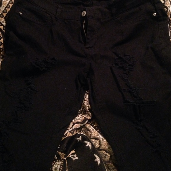 Denim pant Black Forever 21 Brand New - Picture 3 of 4