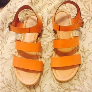 Orange sandals