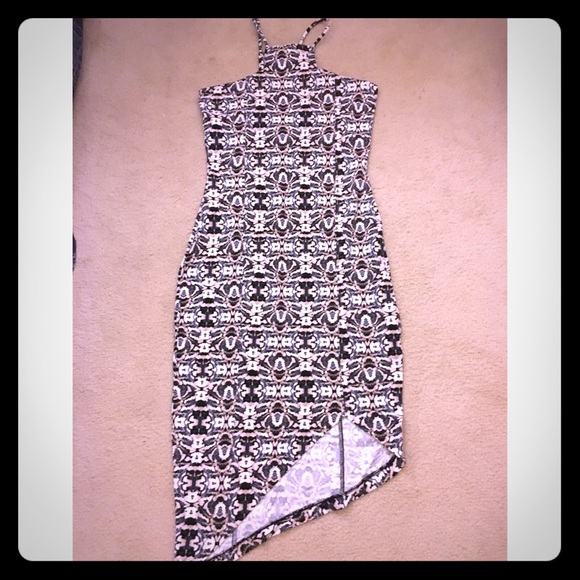 Express bodycon print dress