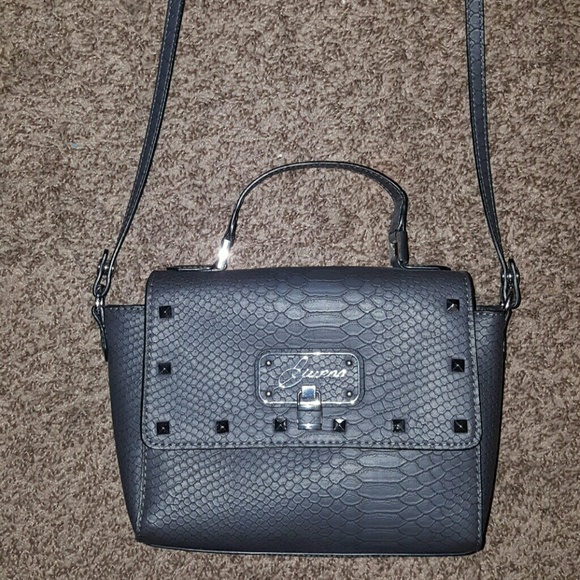 Guess Python-Embossed Small Crossbody