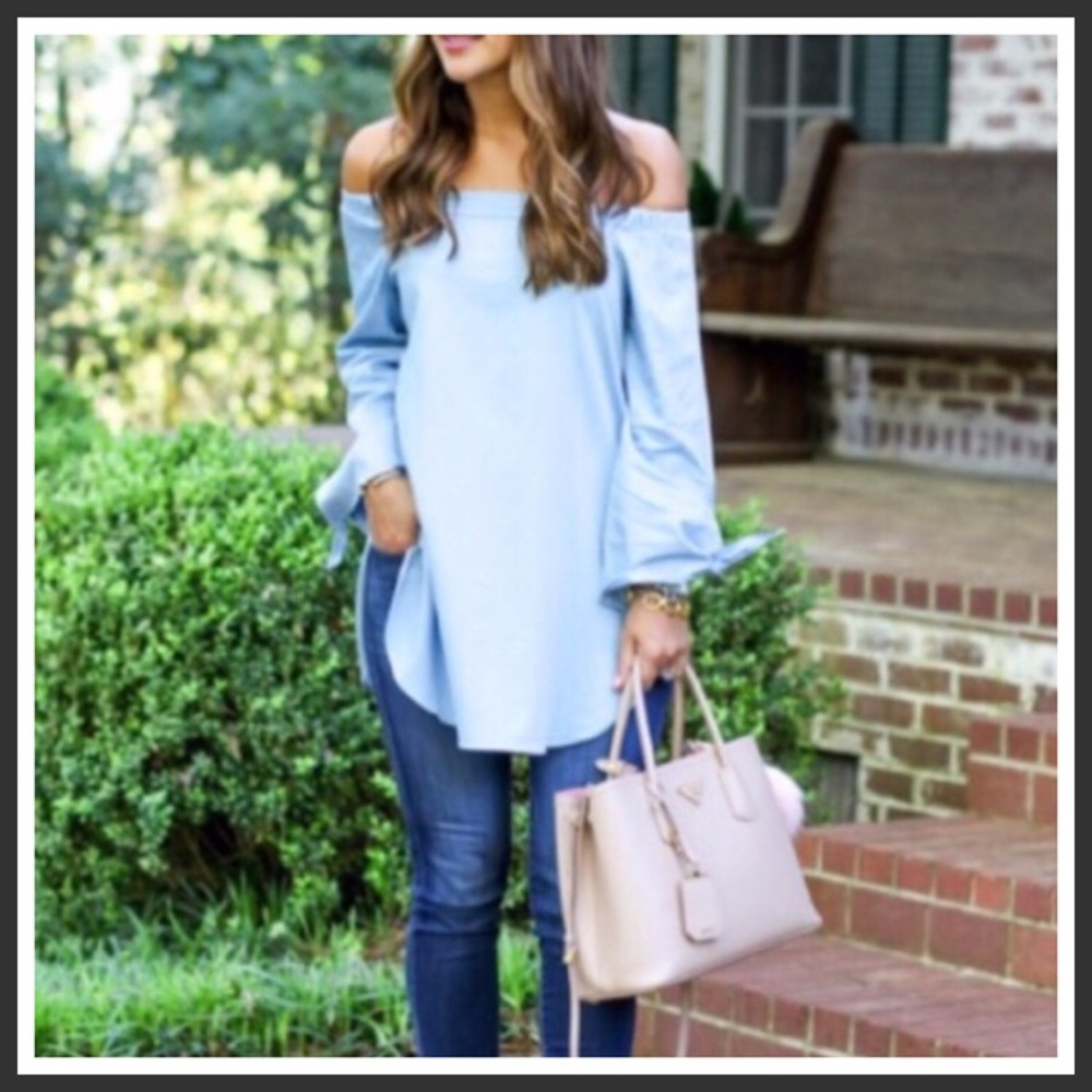 🆕 MARISA Off The Shoulder Tunic Top