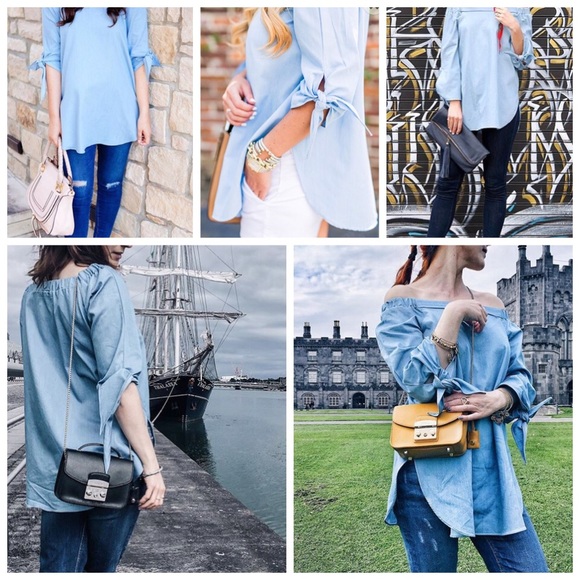 🆕 MARISA Off The Shoulder Tunic Top - Picture 5 of 8