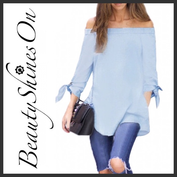 🆕 MARISA Off The Shoulder Tunic Top - Picture 4 of 8