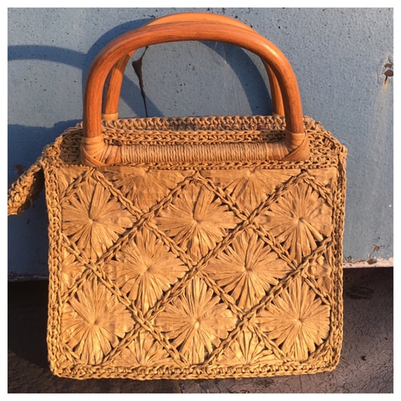 fossil straw purse