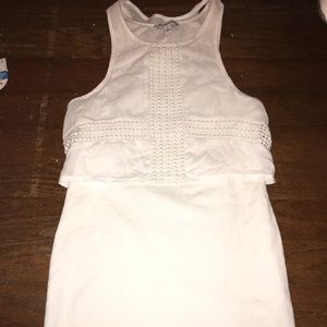 white bodycon dress