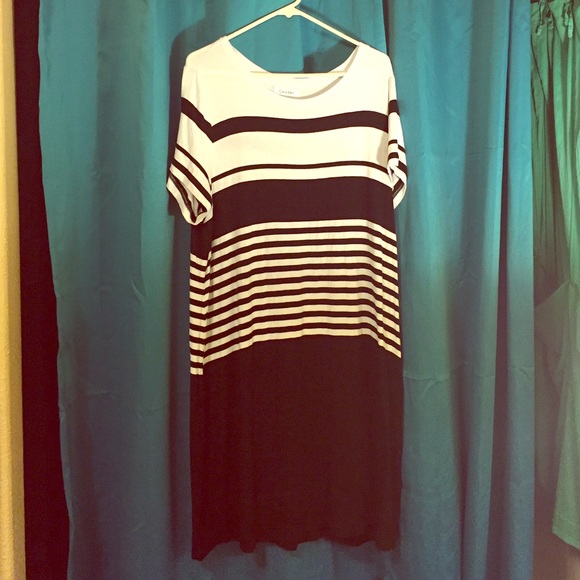 Black and white Calvin Klein dress