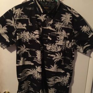 10 Deep Palm Trees Button Up
