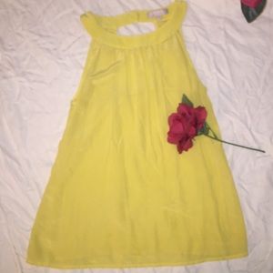 Banana Republic Yellow Silk Tank