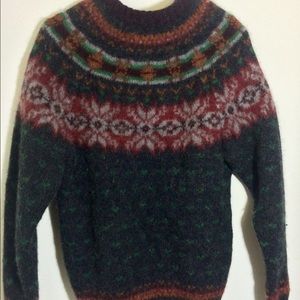 Vintage Woolrich Wool Winter Colorful Sweater L