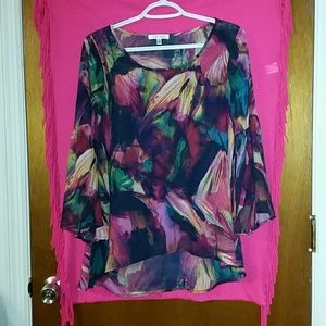 Spense Colorful Boho Blouse