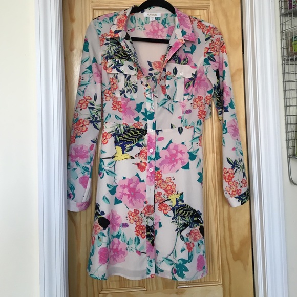 Yumi Kim silk flora dress - like new!