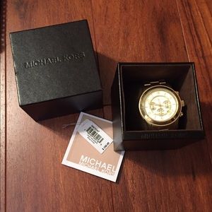 Men's gold MK watch